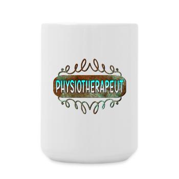 Physiotherapeut - Große Tasse 440 ml - Weiß - Vorne