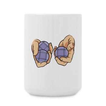 Boules de boule pour Bouler Boules Boulekugel - Grande tasse 440 ml - blanc - Devant