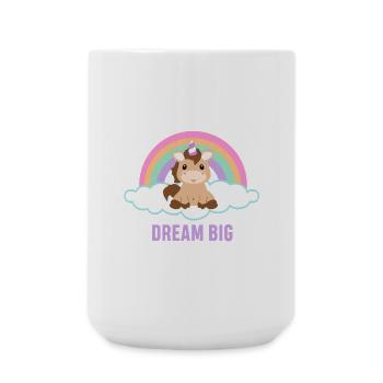 Rêvez grand - Grande tasse 440 ml - blanc - Devant