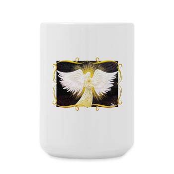 Der Lichtbringer - Sonja Ariel von Staden - Große Tasse 440 ml - Weiß - Vorne