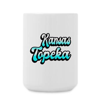 Topeka Kansas Design - Grande tasse 440 ml - blanc - Devant