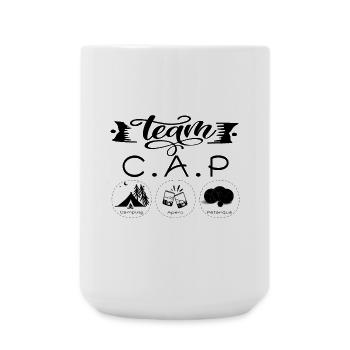 Team CAP Camping Aperitif Petanque - Große Tasse 440 ml - Weiß - Vorne