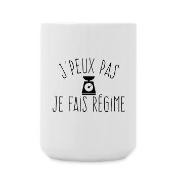 J'peux pas je fais régime  - Grande tasse 440 ml - blanc - Devant