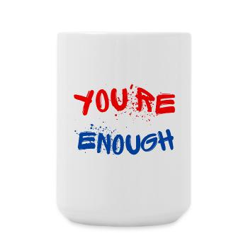 Expressive graffiti designs with splashes of paint - Large Mug 440 ml - white - Front