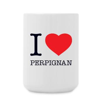 J’ADORE PERPIGNAN - Grande tasse 440 ml - blanc - Devant