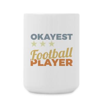 Footballeur américain moyen - Grande tasse 440 ml - blanc - Devant