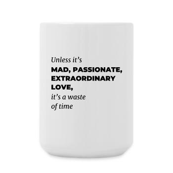 mad love | Poem - Large Mug 440 ml - white - Front