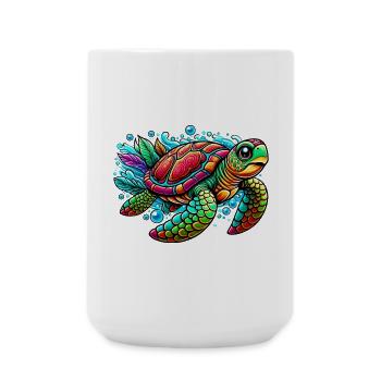 Tortue - Grande tasse 440 ml - blanc - Devant