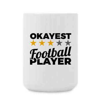Joueur de football moyen - Grande tasse 440 ml - blanc - Devant