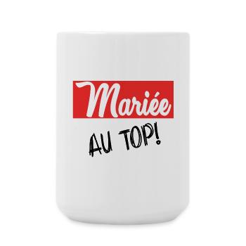 ZUKÜNFTIGE BRAUT. Junggesellinnenabschied. HOCHZEIT. MANNSCHAFT - Große Tasse 440 ml - Weiß - Vorne