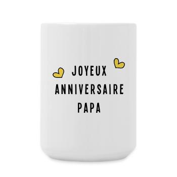 DAD. HAPPY BIRTHDAY. HAPPY BIRTHDAY - Large Mug 440 ml - white - Front