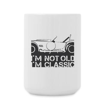 classic Auto lustige Sprüche Symbol Illustration - Große Tasse 440 ml - Weiß - Vorne
