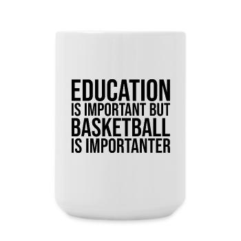 Basketball - Große Tasse 440 ml - Weiß - Vorne