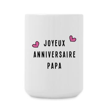 HAPPY BIRTHDAY DAD. FATHER'S DAY - Large Mug 440 ml - white - Front