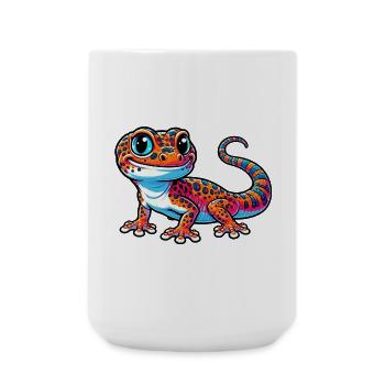 Gecko - Große Tasse 440 ml - Weiß - Vorne