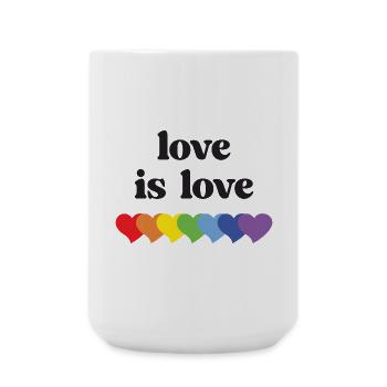 LGBT Pride Month - Love is Love - Large Mug 440 ml - white - Front