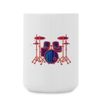 Graphiques de batterie - Grande tasse 440 ml - blanc - Devant