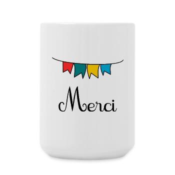 GELIEBTE. VIELEN DANK. DANKE HERRIN - Große Tasse 440 ml - Weiß - Vorne