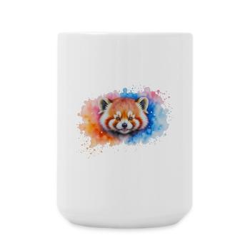 Aquarelle Red Panda Splash - Grande tasse 440 ml - blanc - Devant