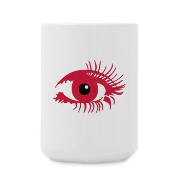 Auge Make up - Große Tasse 440 ml - Weiß - Vorne