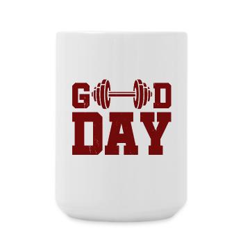 Good Day - Große Tasse 440 ml - Weiß - Vorne