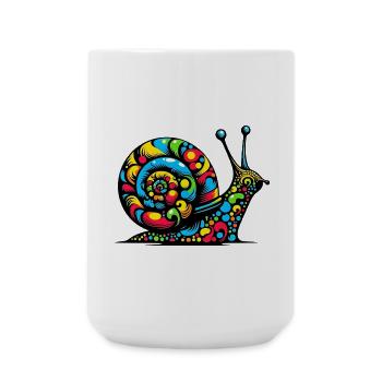 Schnecke - Große Tasse 440 ml - Weiß - Vorne