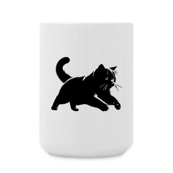 British Shorthair Cat - Large Mug 440 ml - white - Front