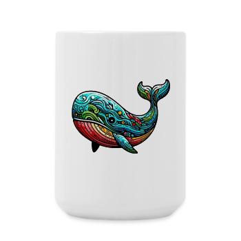 Whale - Large Mug 440 ml - white - Front