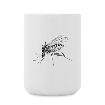 Amour d’été : Buzz-er-time - Mosquito Time - Grande tasse 440 ml - blanc - Devant
