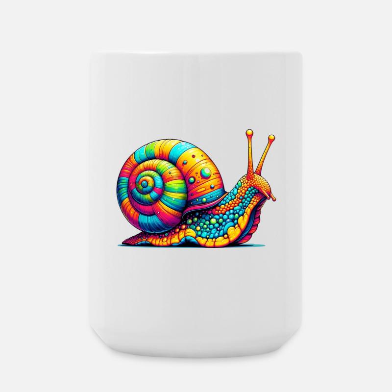Schnecke - Große Tasse 440 ml - Weiß