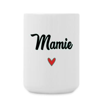 MAMIE. MAMAN. GRAND-MERE. FÊTE DES MÈRES - Grande tasse 440 ml - blanc - Devant