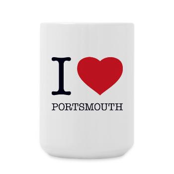 I LOVE PORTSMOUTH - Große Tasse 440 ml - Weiß - Vorne