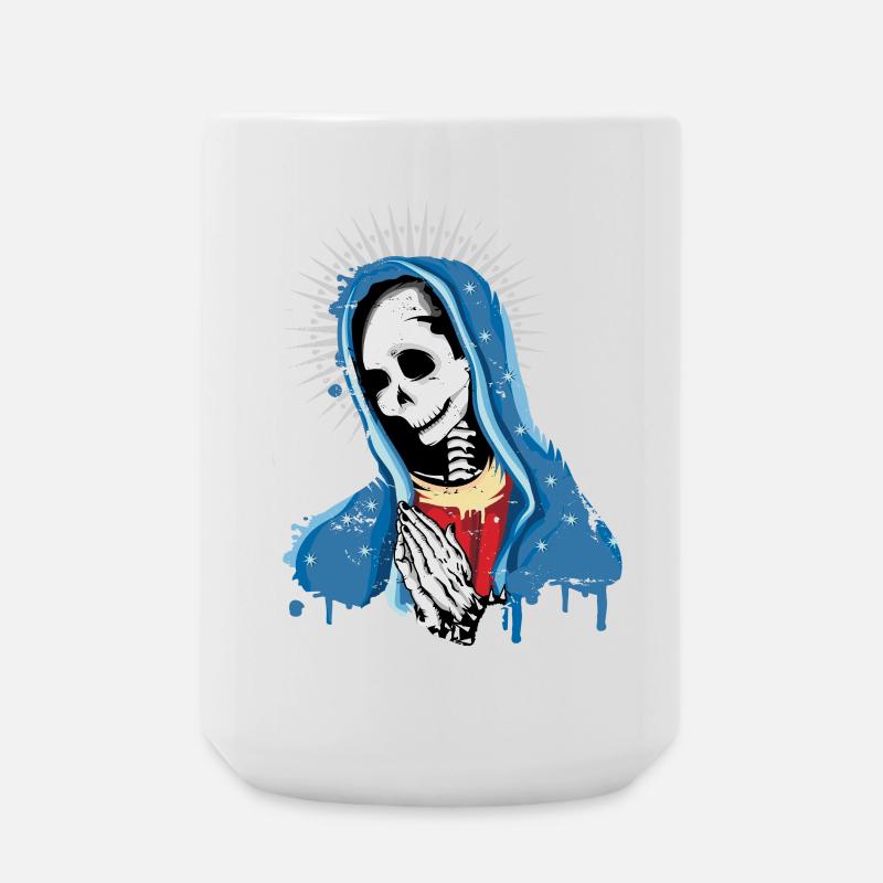 Virgin Mary prays - Large Mug 440 ml - white