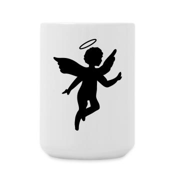 Little with halo - Large Mug 440 ml - white - Front