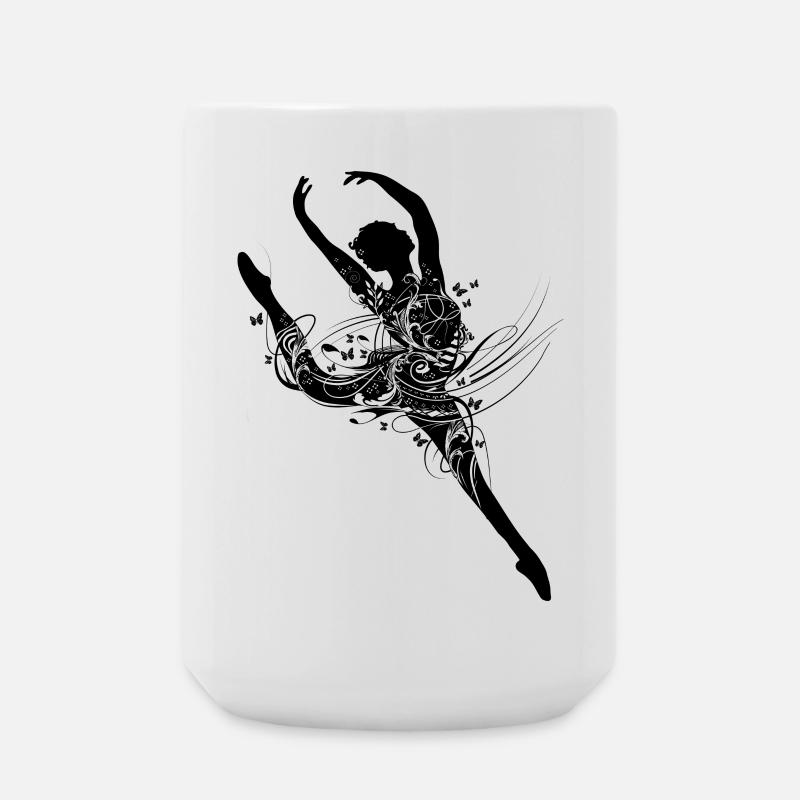 Une danseuse de ballet en robe de ballet imaginati - Grande tasse 440 ml - blanc
