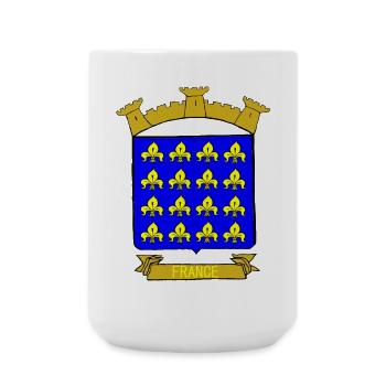 BLAZON KINGDOM OF FRANCE - Large Mug 440 ml - white - Front