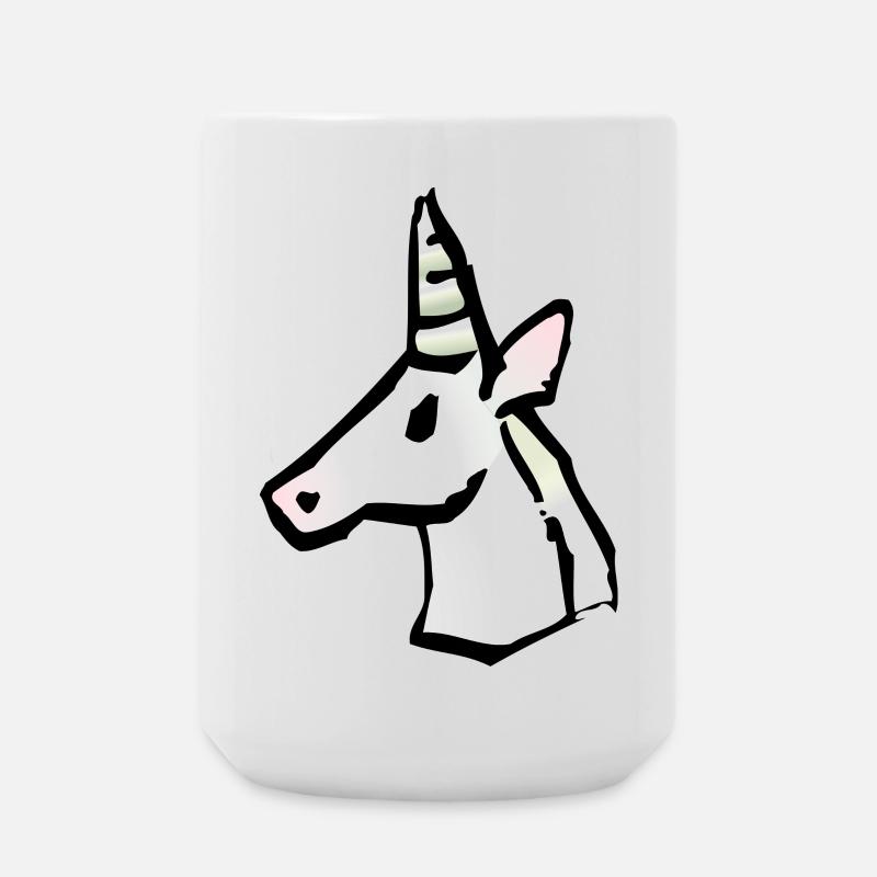 Einhorn - Große Tasse 440 ml - Weiß