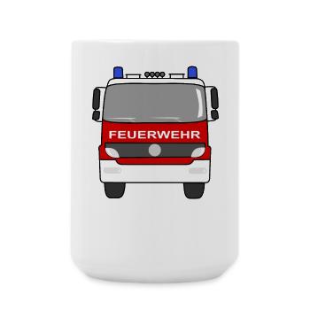 Fire Engine - Large Mug 440 ml - white - Front