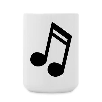 Notenmusik, Musiker, Instrument, Gesang * - Große Tasse 440 ml - Weiß - Vorne