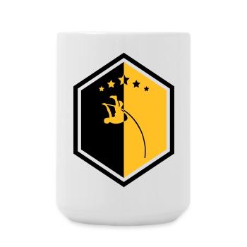 Stabhochsprung Stabhochsprunger Sport Sportler - Große Tasse 440 ml - Weiß - Vorne