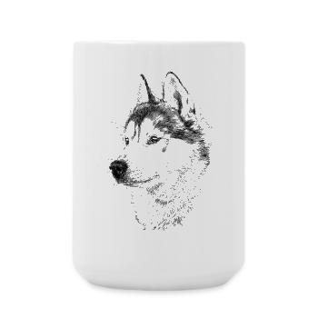 Husky - Large Mug 440 ml - white - Front