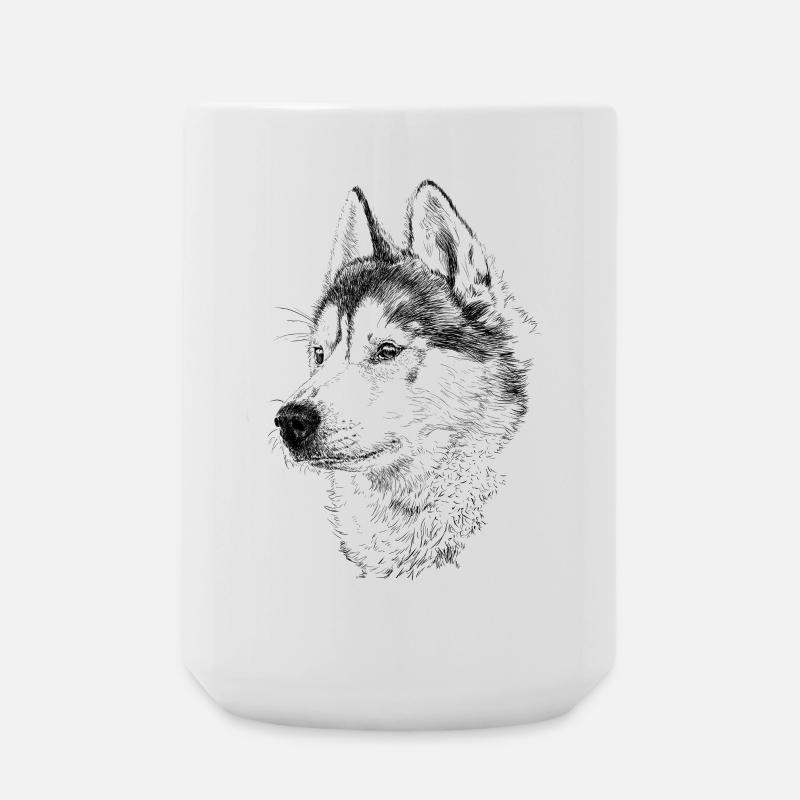 Husky - Große Tasse 440 ml - Weiß
