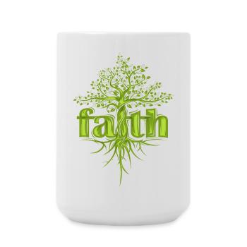 Faith Tree Hope Motivation Forest Symbol icon - Large Mug 440 ml - white - Front