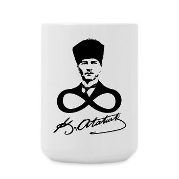 Atatürk-Signatur - Große Tasse 440 ml - Weiß - Vorne