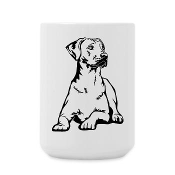 Rhodesian Ridgeback - Grande tasse 440 ml - blanc - Devant