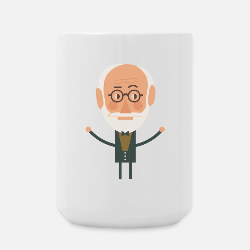 sigmund freud - Große Tasse 440 ml - Weiß