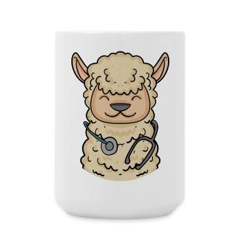Tier Tierarzt Tiermedizin Geschenk - Große Tasse 440 ml - Weiß - Vorne
