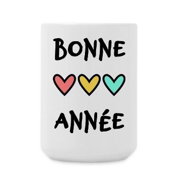 BONNE ANNEE. SAINT SYLVESTRE. NOUVELLE ANNÉE - Grande tasse 440 ml - blanc - Devant