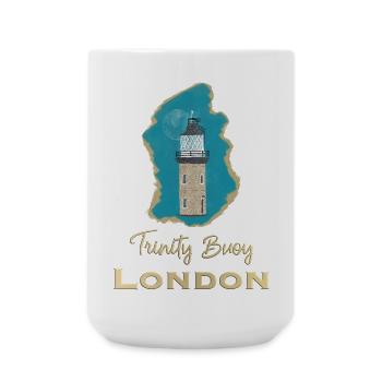Londres, Trinity Buoy Lighthouse, Pixel Art - Grande tasse 440 ml - blanc - Devant