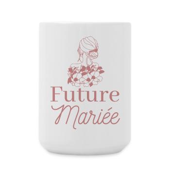 EVJF future mariée. Enterrement vie célibataire - Grande tasse 440 ml - blanc - Devant